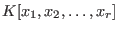 $K[x_1,x_2,\ldots,x_r]$